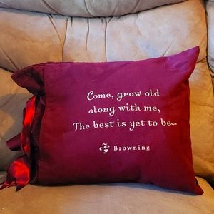 Ribbon & Quote Throw Pillow